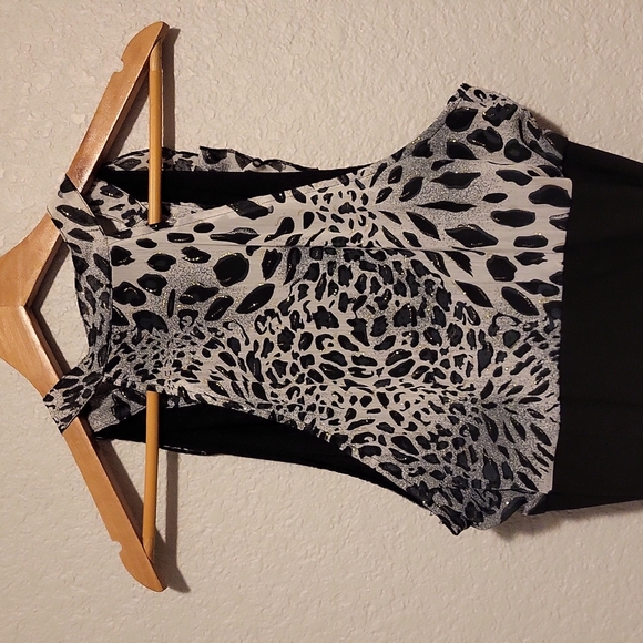 Rampage Black Dress with Animal Print Sleeveless.. Size 13 - Picture 5 of 6